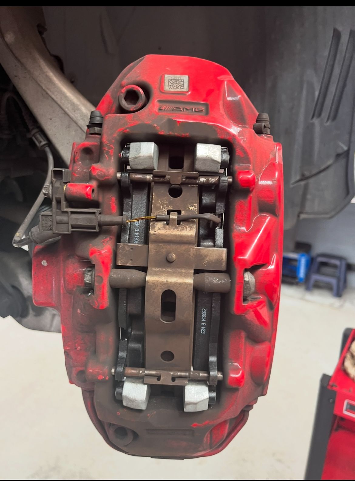 Mercedes AMG brake caliper